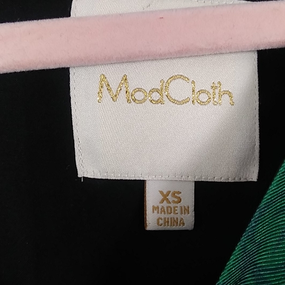 ModCloth floral cap sleeve midi lined dress Xs - Picture 7 of 9